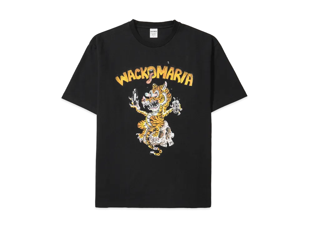 WACKO MARIA x Tim Lehi Washed Heavy Weight T-Shirt "Black"