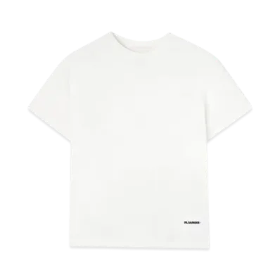 Jil Sander Women's 3-Pack Short-Sleeved T-Shirt Set "Optic White"