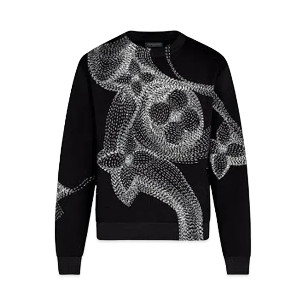 Louis Vuitton Flower Printed Sweatshirt "Noir"