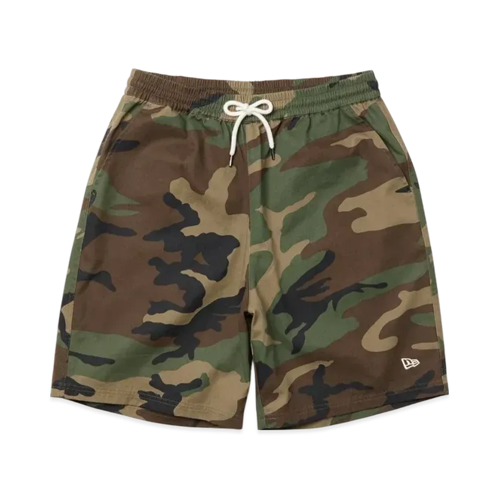 NEW ERA Woven Short Pants "Woodland Camo"