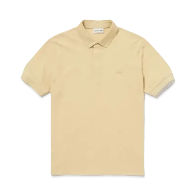 LACOSTE Regular Fit Stretch Paris Polo Shirt "Beige"