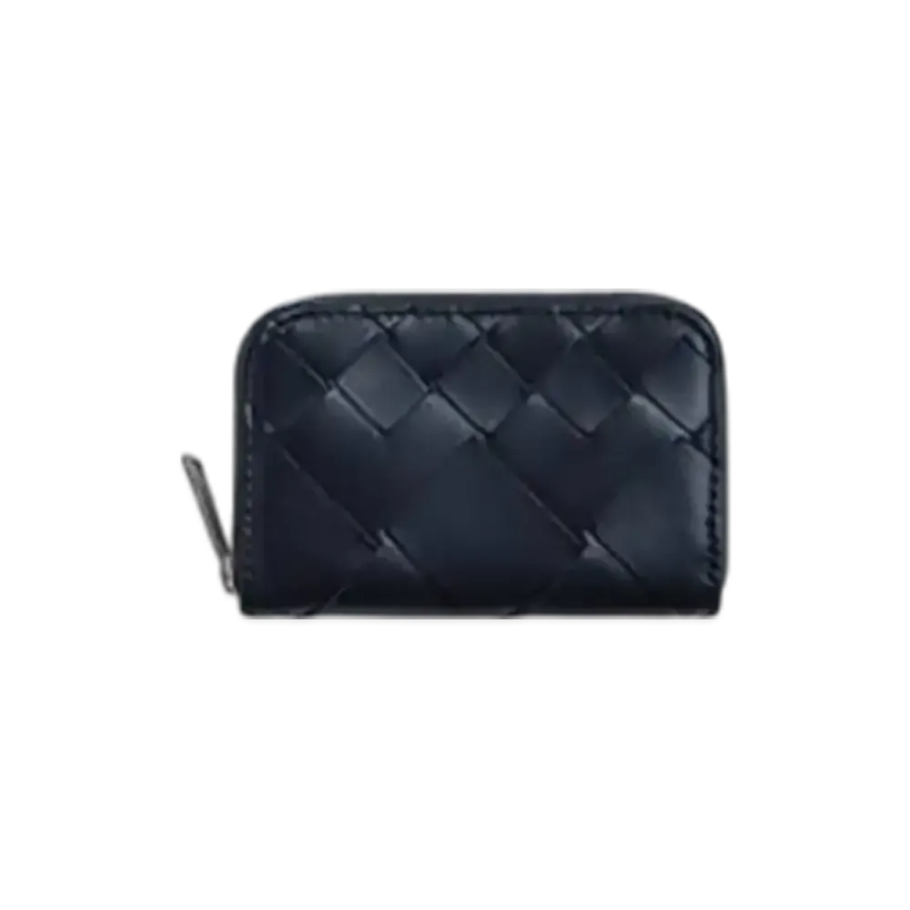 Bottega Veneta Intrecciato Zippered Coin Purse "Space"