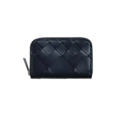Bottega Veneta Intrecciato Zippered Coin Purse "Space"