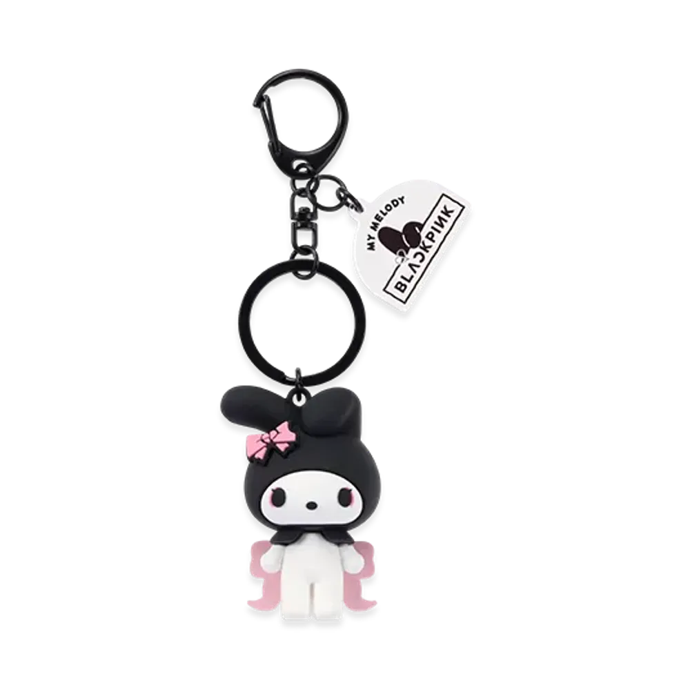BLACKPINK x My Melody 3D Rubber Key Ring "Black"