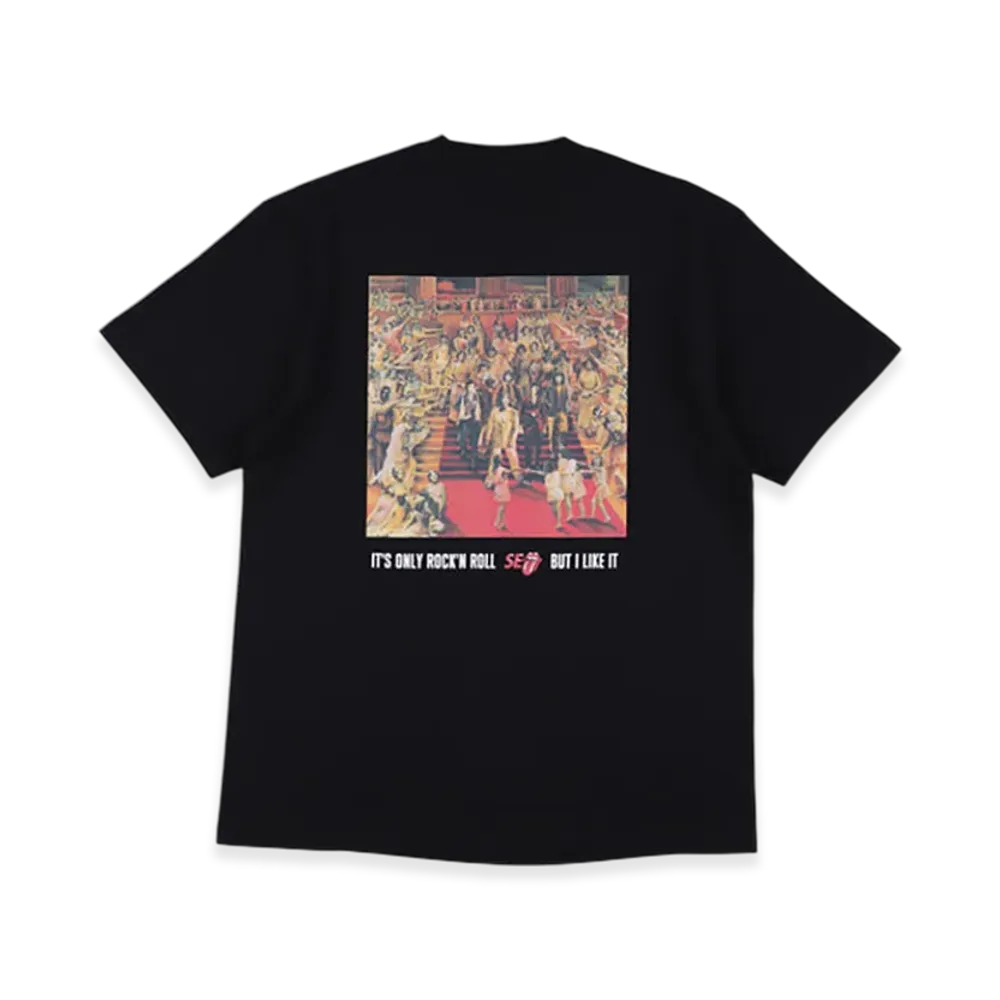 WIND AND SEA x The Rolling Stones It"S Only Rock"N Roll Tee "Black"