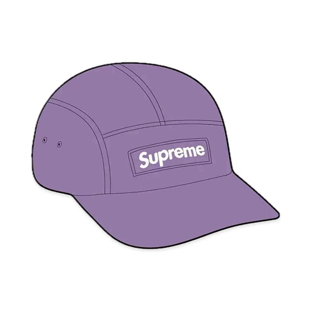 Supreme Washed Chino Twill Camp Cap "Dusty Purple"(23FW)