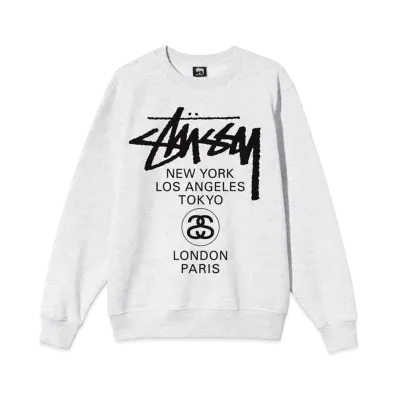 Stussy WORLD TOUR CREW "Grey"