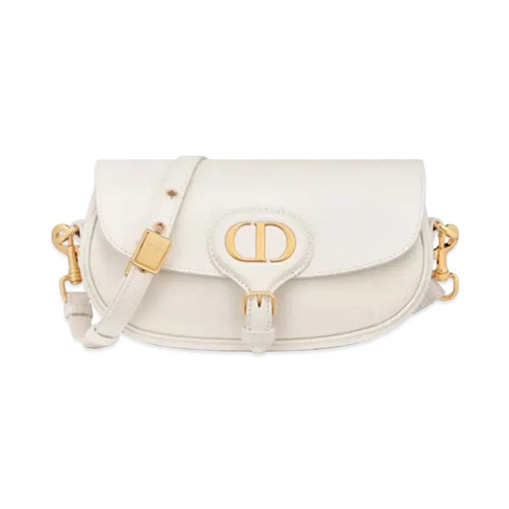 Dior Bobby East-West Bag Latte Box Calfskin "White"