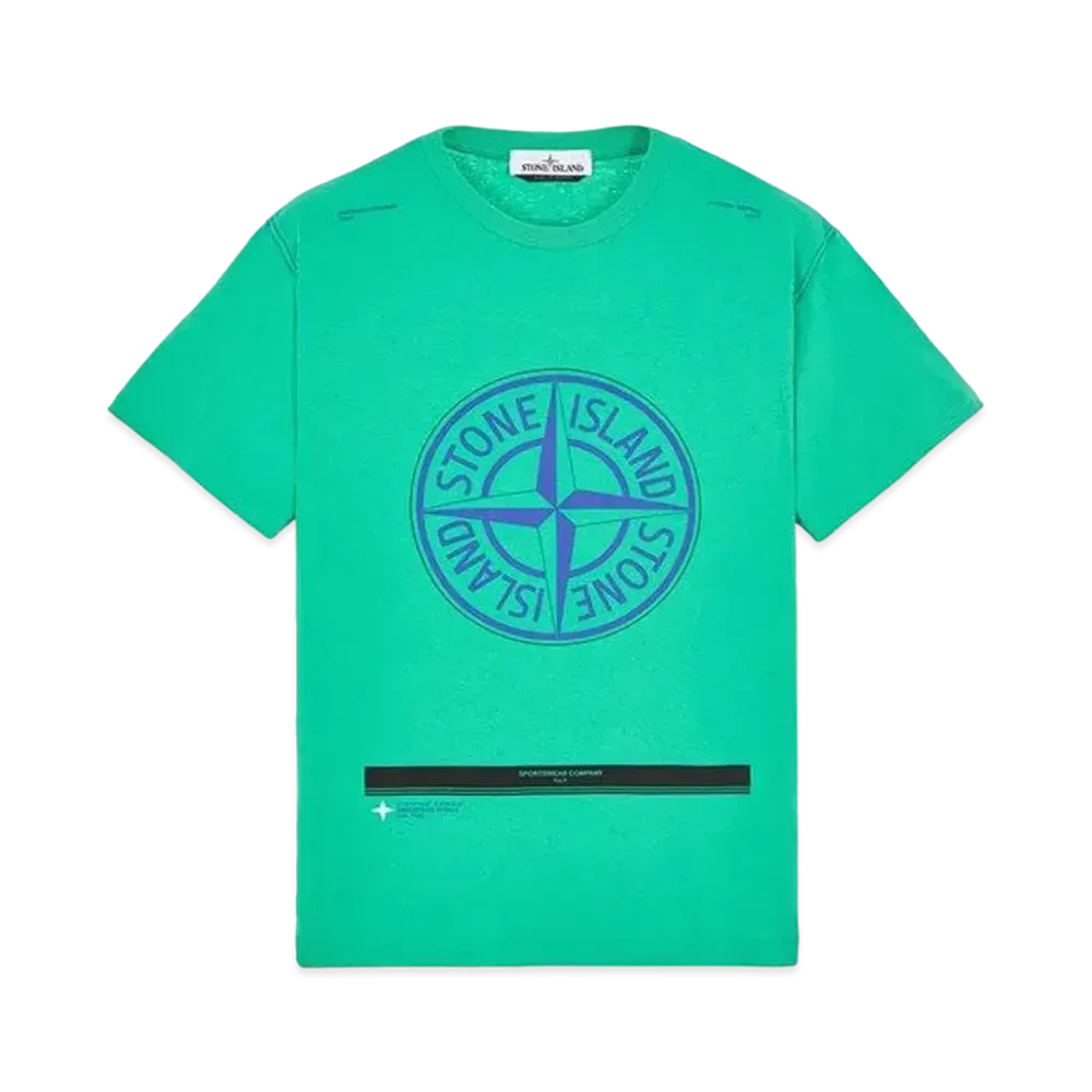 Stone Island 20892 COTTON JERSEY 'ULTRA INSTITUTIONAL ONE' PRINT_REGULAR FIT "Green"