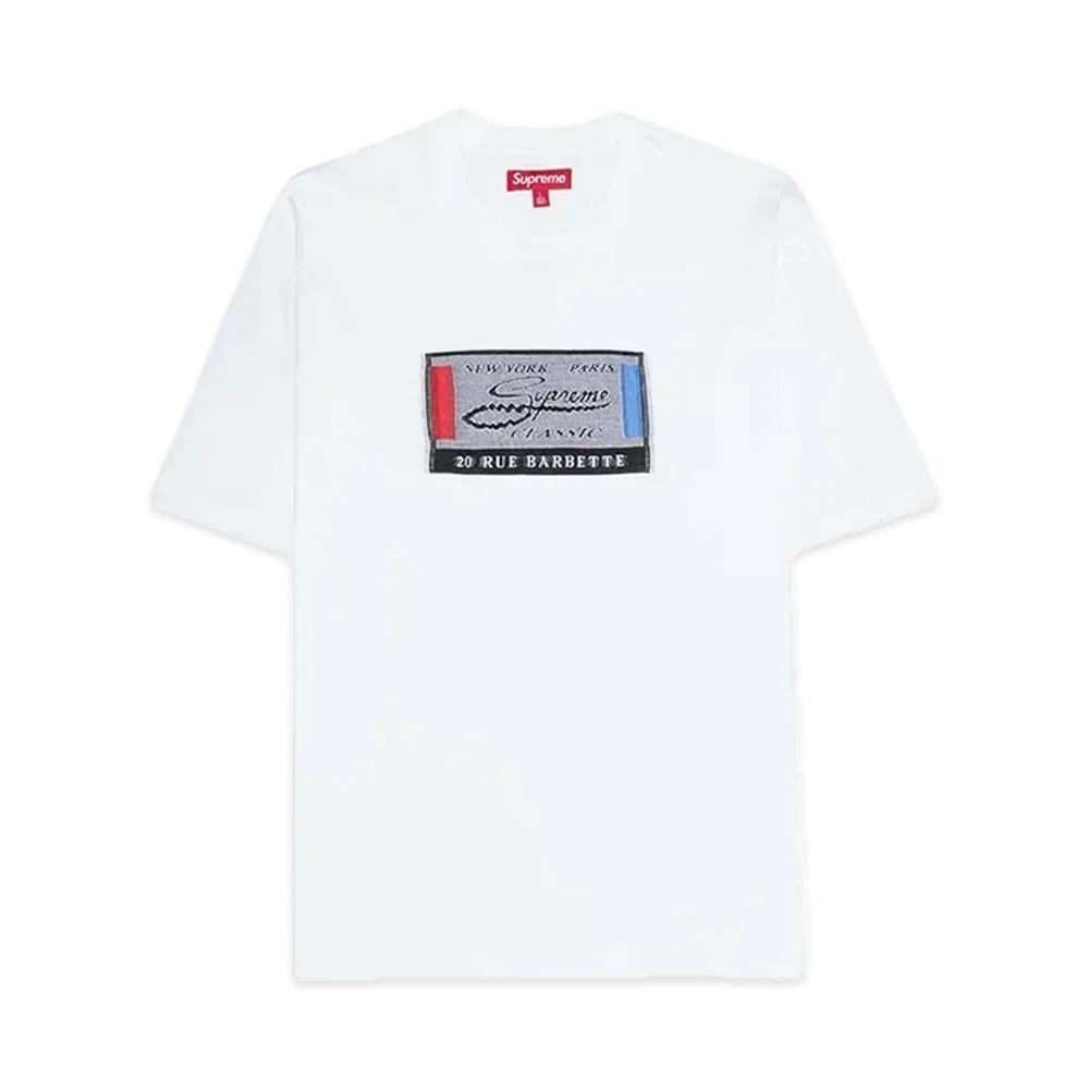 Supreme Intarsia Label S/S Top "White"