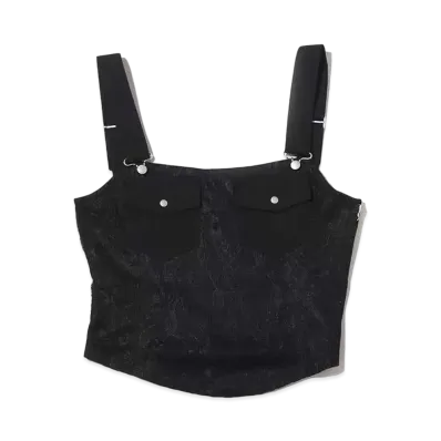 atmos pink Corset Fuu Lace Tank "Black"