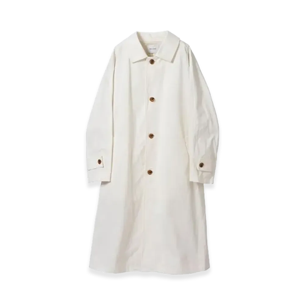 WELLDER Dolman Sleeve Balmachan Coat "Off White"
