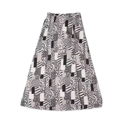 atmos pink Animal Print Long Skirt "Gray"