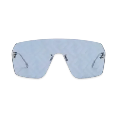 FENDI First Crystal Shield Sunglasses "Light Blue"