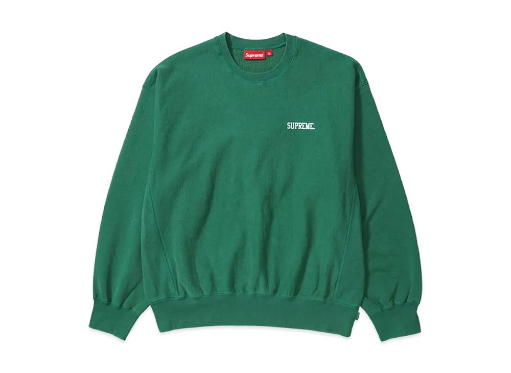 Supreme Washed Crewneck "Geen"