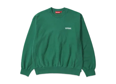 Supreme Washed Crewneck "Geen"