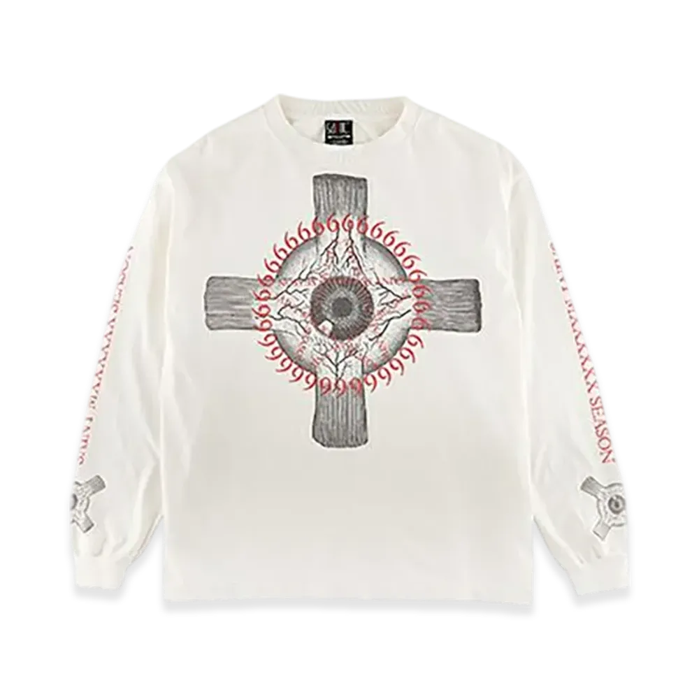 Saint Mxxxxxx LS Tee Eyeball "White"