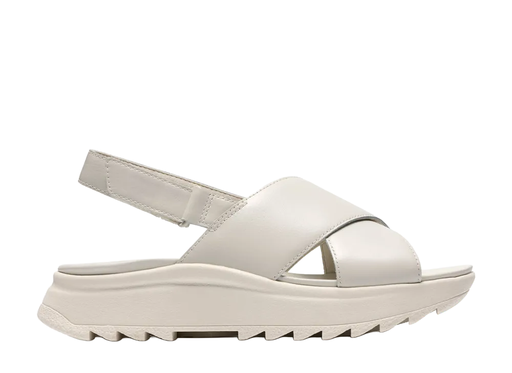 Clarks Women's DashLite Wish "White Leather"