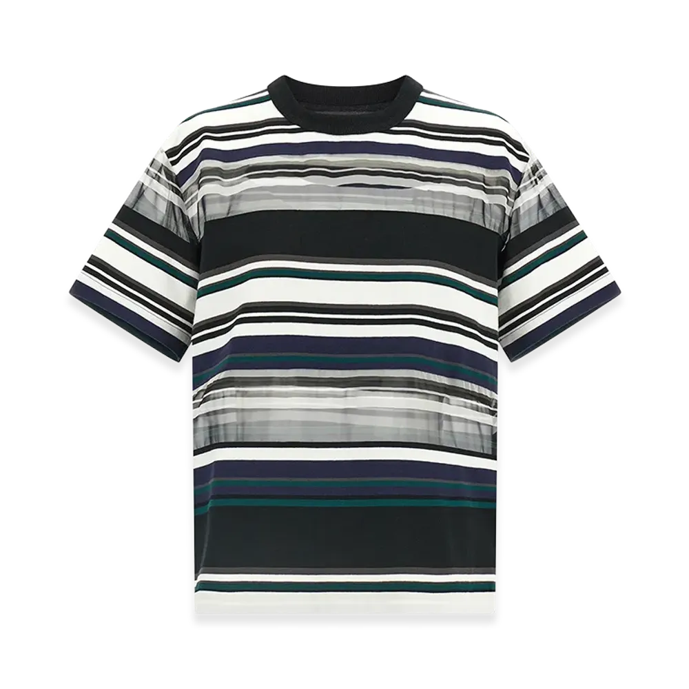 sacai Women's Organza Insert T-Shirt "Multicolor"