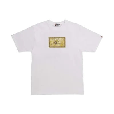 A BATHING APE X OVO CARD TEE "White"
