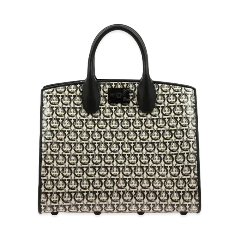 Salvatore Ferragamo Ferragamo Studio Box "Beige/Black"