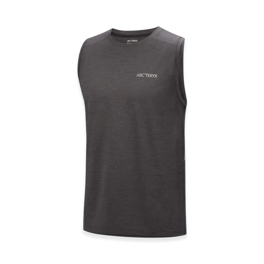 ARC'TERYX Cormac Arcbird Logo Tank M "Black Heather" X000009703