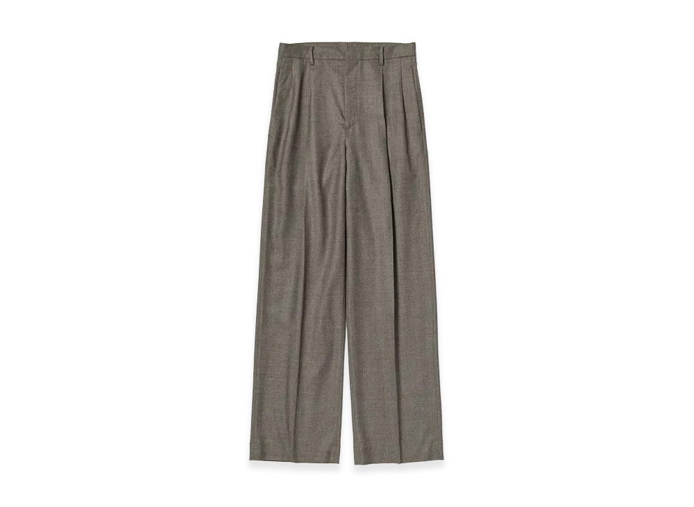 AURALEE Women's Super Light Wool Two-Tuck Slacks "Top Brown"