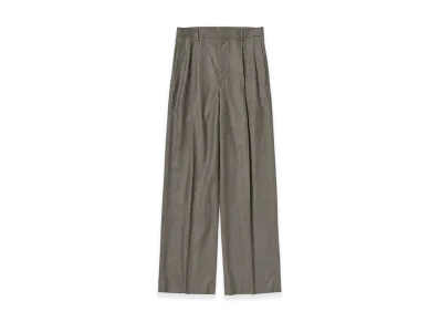 AURALEE Women's Super Light Wool Two-Tuck Slacks "Top Brown"