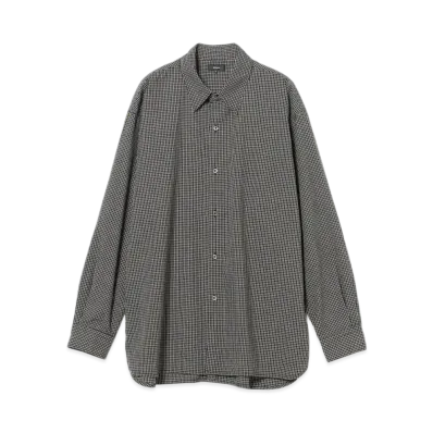 BEAMS Back Button Shirt "Black"