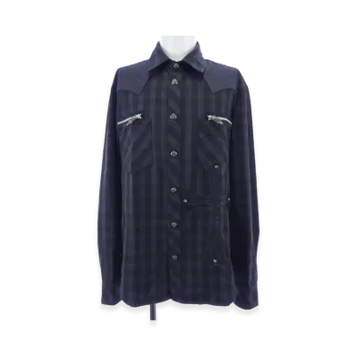 Chrome Hearts Large Cross Patch L/S Shirt "Gray"