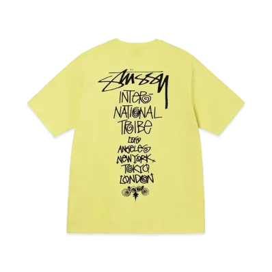 Stussy Tribe Stack Tee "Yellow" "Yellow"