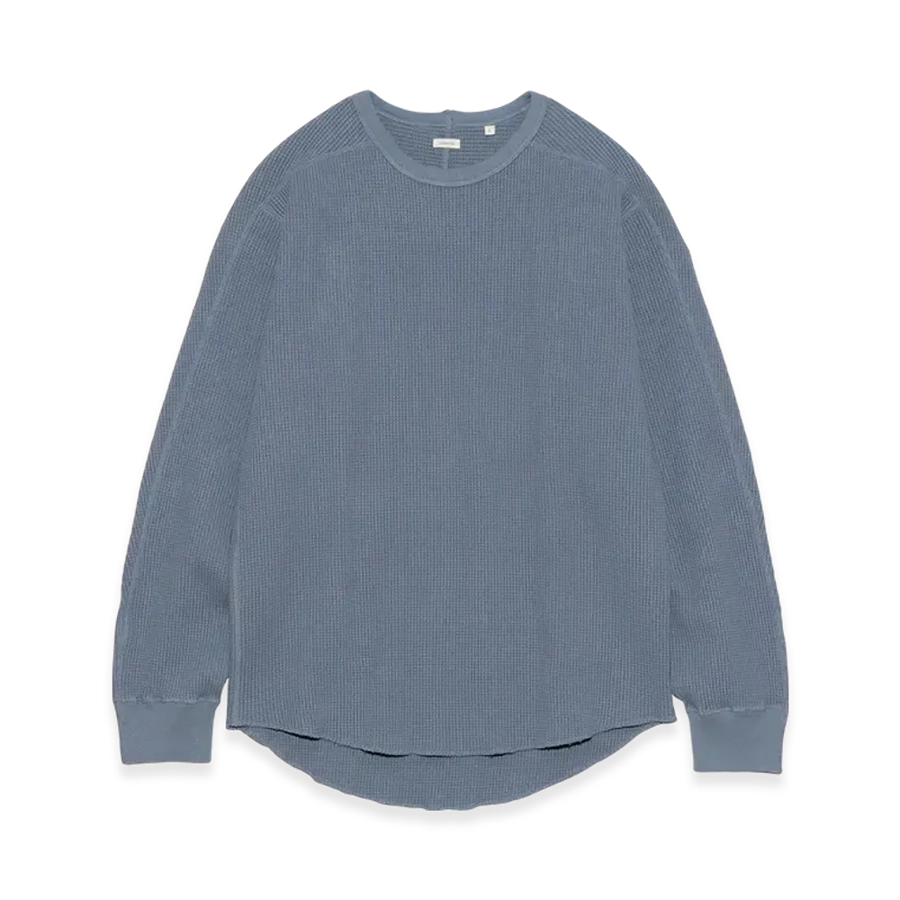 nanamica Crew Neck Thermal Sweat "BlueGray"