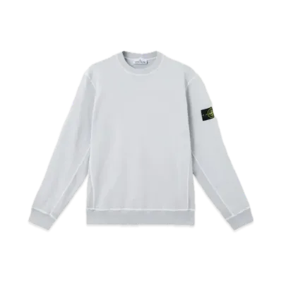 Stone Island 6100020 MALFIL FLEECE 'OLD' EFFECT "Pearl Gray"