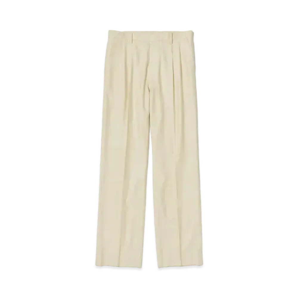 AURALEE Super Light Wool Slacks "Light Beige"
