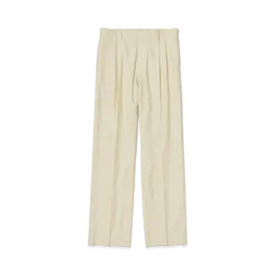 AURALEE Super Light Wool Slacks "Light Beige"