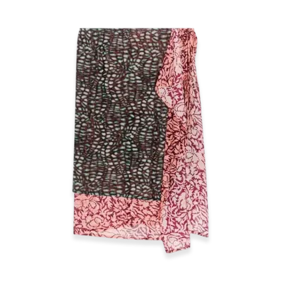 DRIES VAN NOTEN Women's Double Layered Skirt "Malachite"