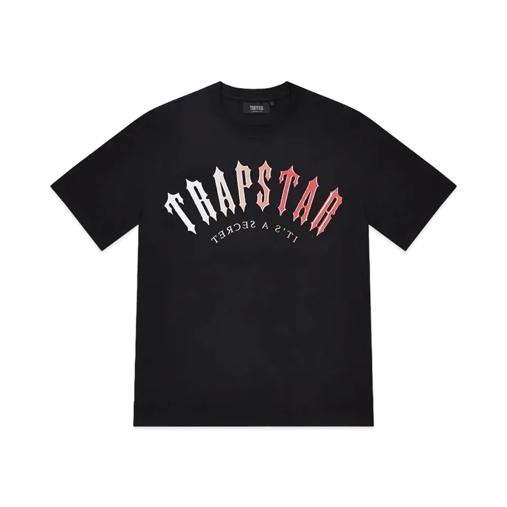 TRAPSTAR Irongate Arch Gel Tee "Black/Red"