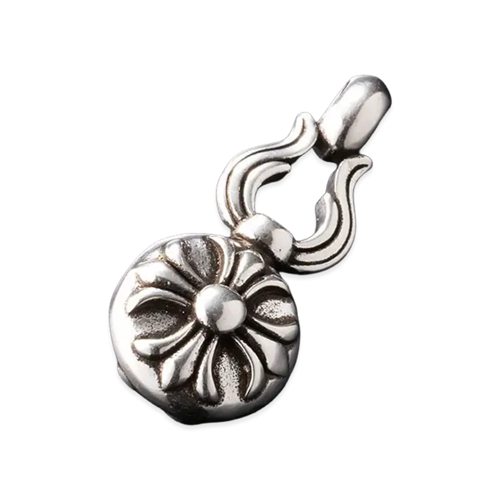 Chrome Hearts Large Cross Ball Pendant "Silver"