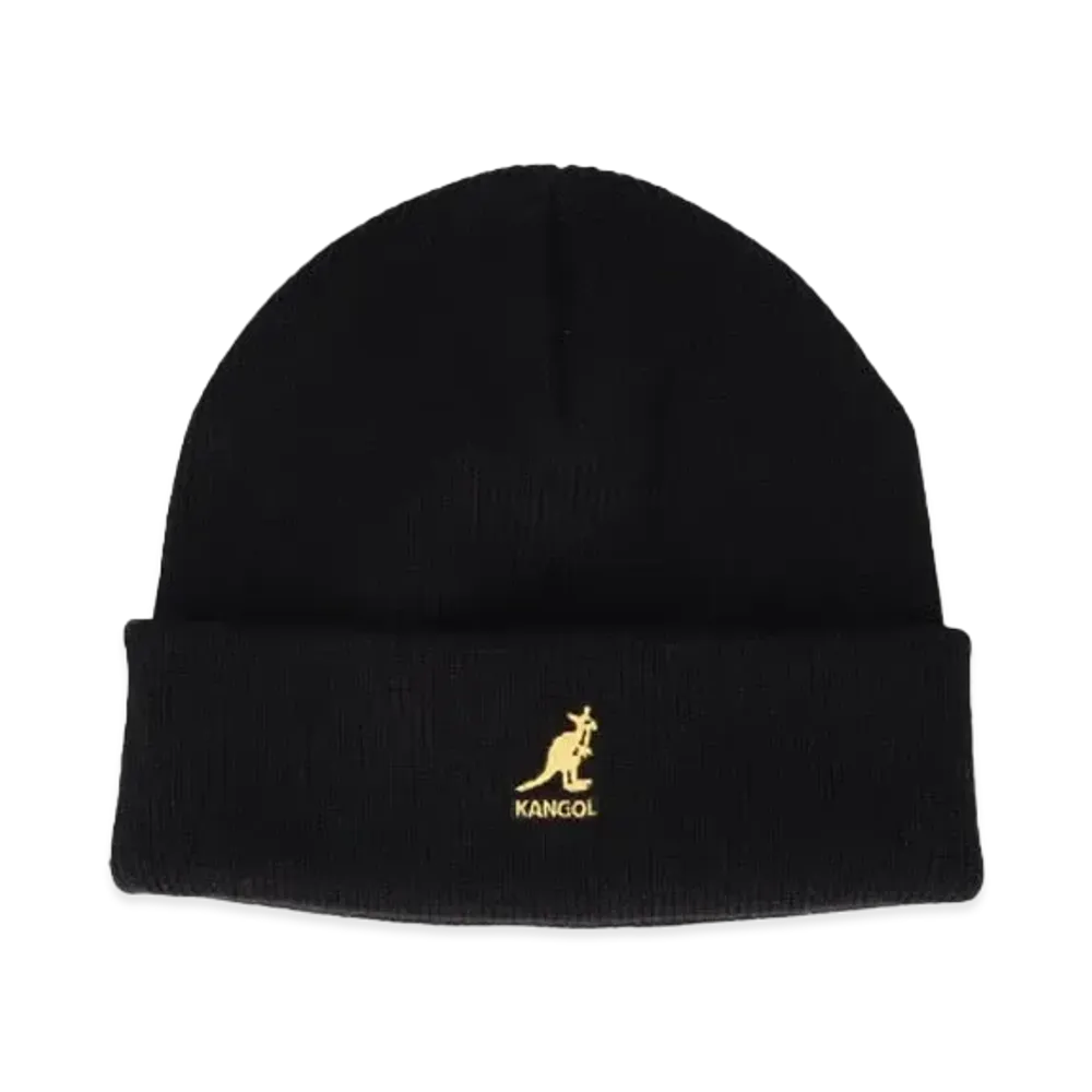 Kangol Acrylic Cuff Pull-On "Black/Gold"