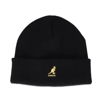Kangol Acrylic Cuff Pull-On "Black/Gold"