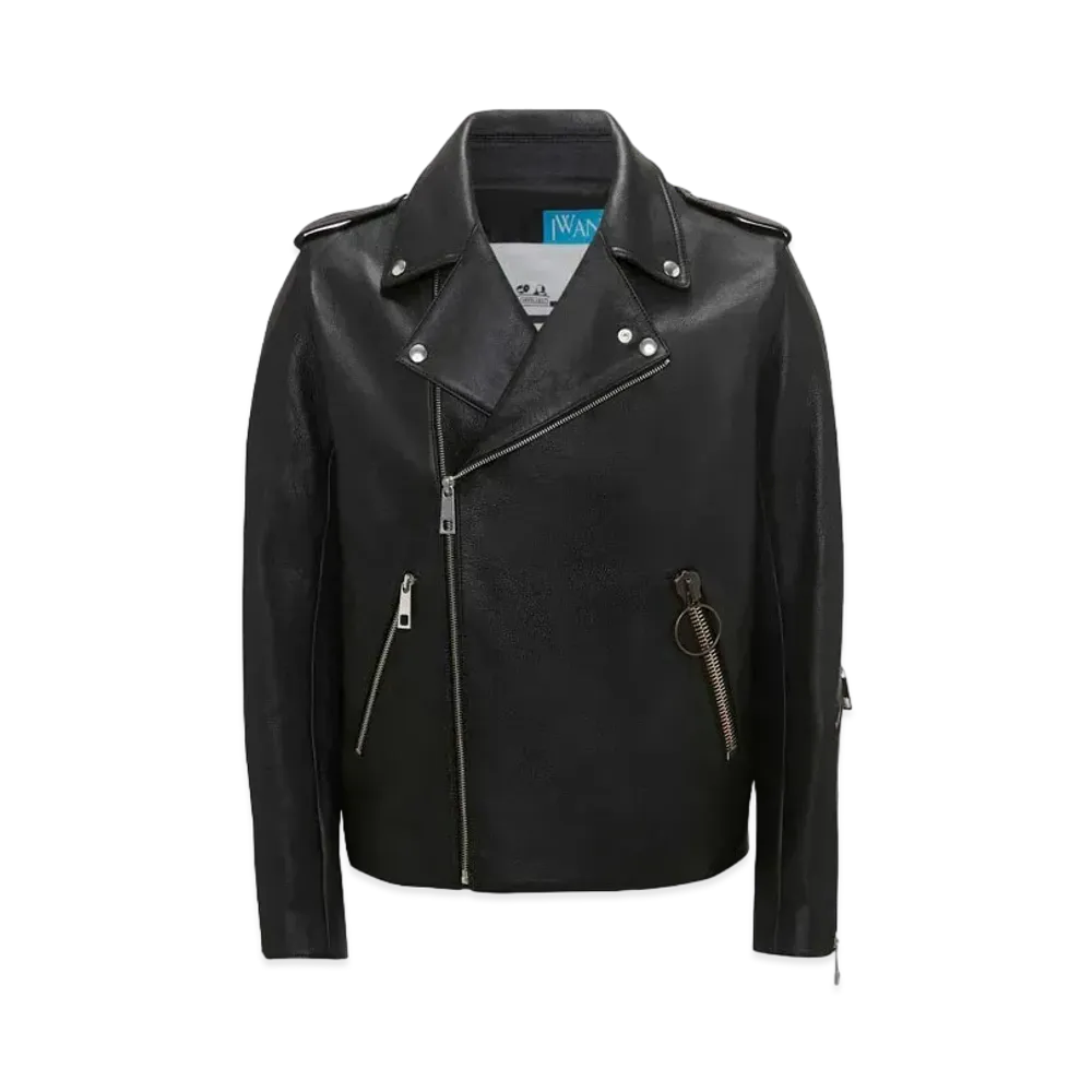 JW ANDERSON x A.P.C. J- Blouson Morgan - Leather Biker Jacket "Black"
