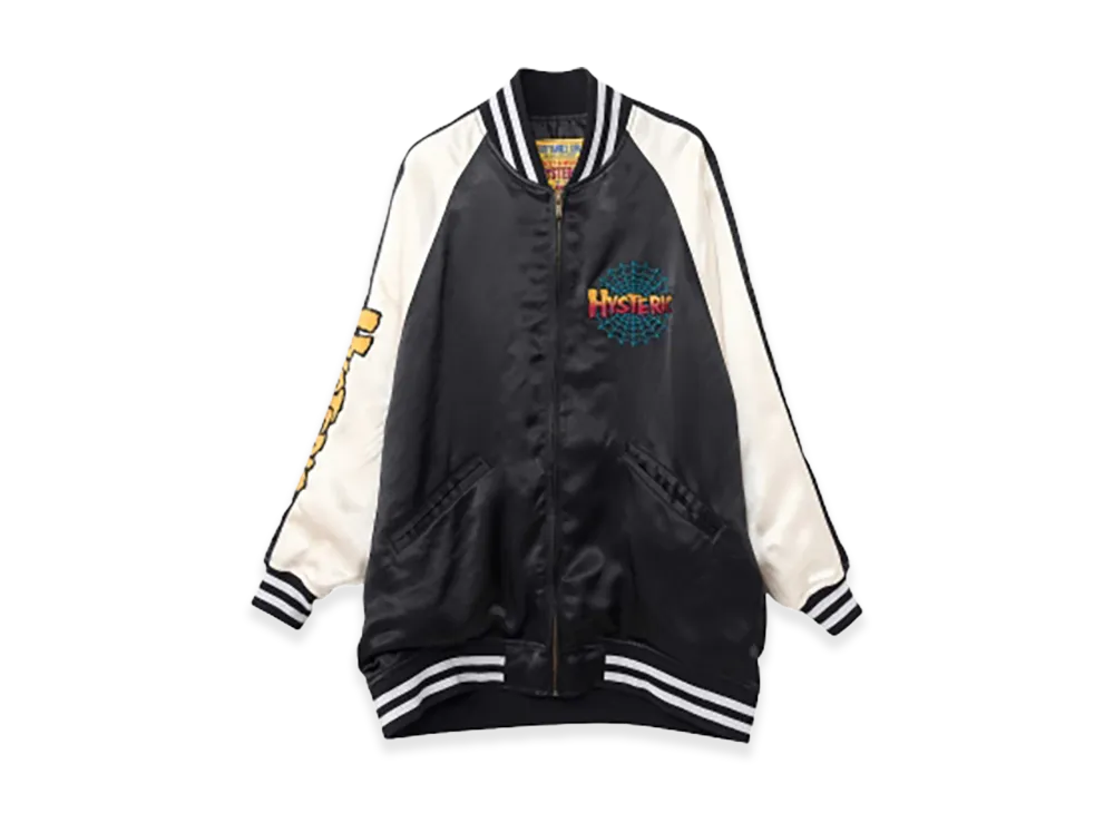 HYSTERIC GLAMOUR Kinky Hysteric Embroidered Souvenir Jacket "Black"