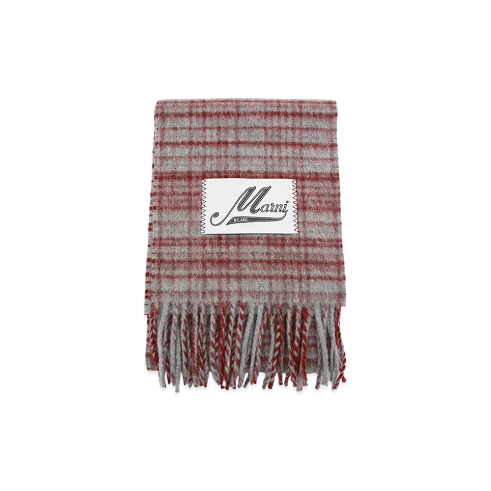 MARNI Scarfs "Red/Grey"