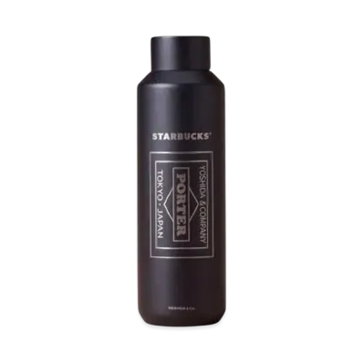 PORTER x STARBUCKS Recycled Stainless Bottle 591ml "Matte Black"