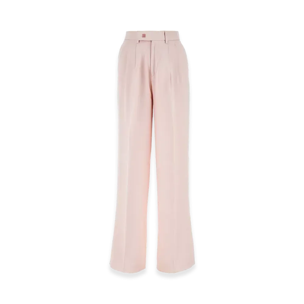 AMIRI Women's Viscose Wide-Leg Pant "Light Pink"