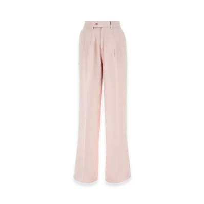 AMIRI Women's Viscose Wide-Leg Pant "Light Pink"