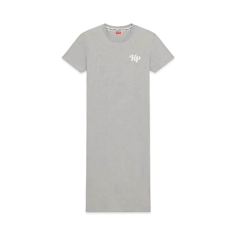 KENZO x VERDY "COLORS" Long T-shirt Dress "Pearl Grey"