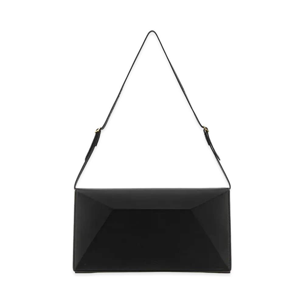 Jil Sander Women's Leather Medium File Shoulder Bag "Black"