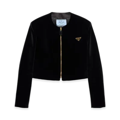 PRADA Women's Velvet Jacket "Black"