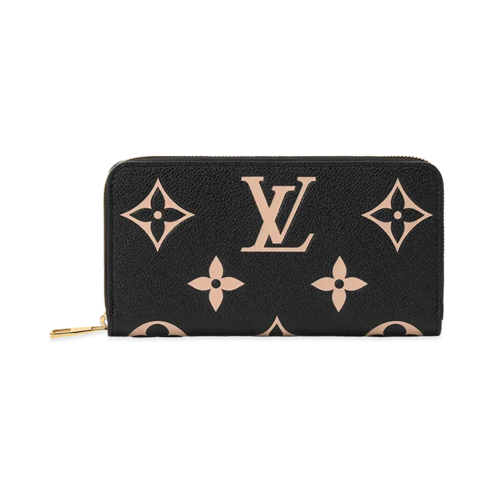 Louis Vuitton Zippy Wallet "Bicolore Noir Beige"